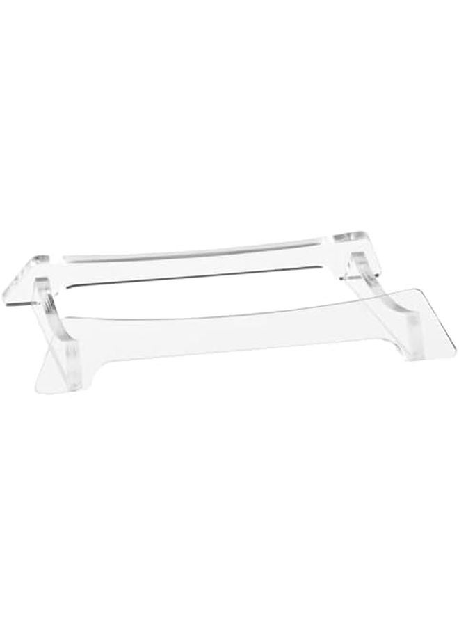 حامل سماعات مكتبي شفاف من الأكريليك مع منظم وأقدام سيليكون مانعة للانزلاق - Image 1