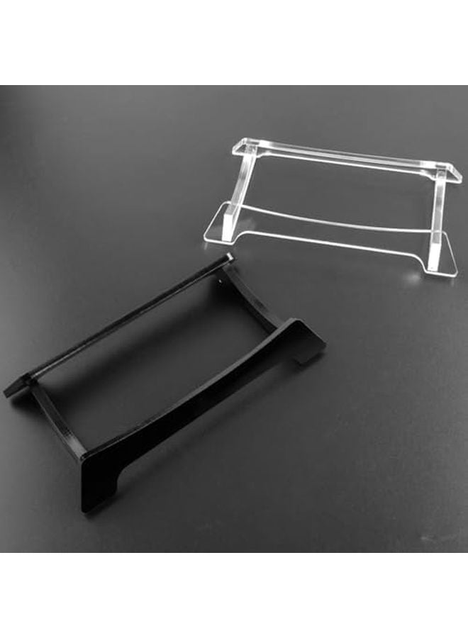 حامل سماعات مكتبي شفاف من الأكريليك مع منظم وأقدام سيليكون مانعة للانزلاق - Image 4