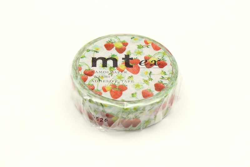 mt Washi Masking Tape EX Series, 15 mm x 10 mtrs Shade - Strawberry, (Pack of 1) - Image 1