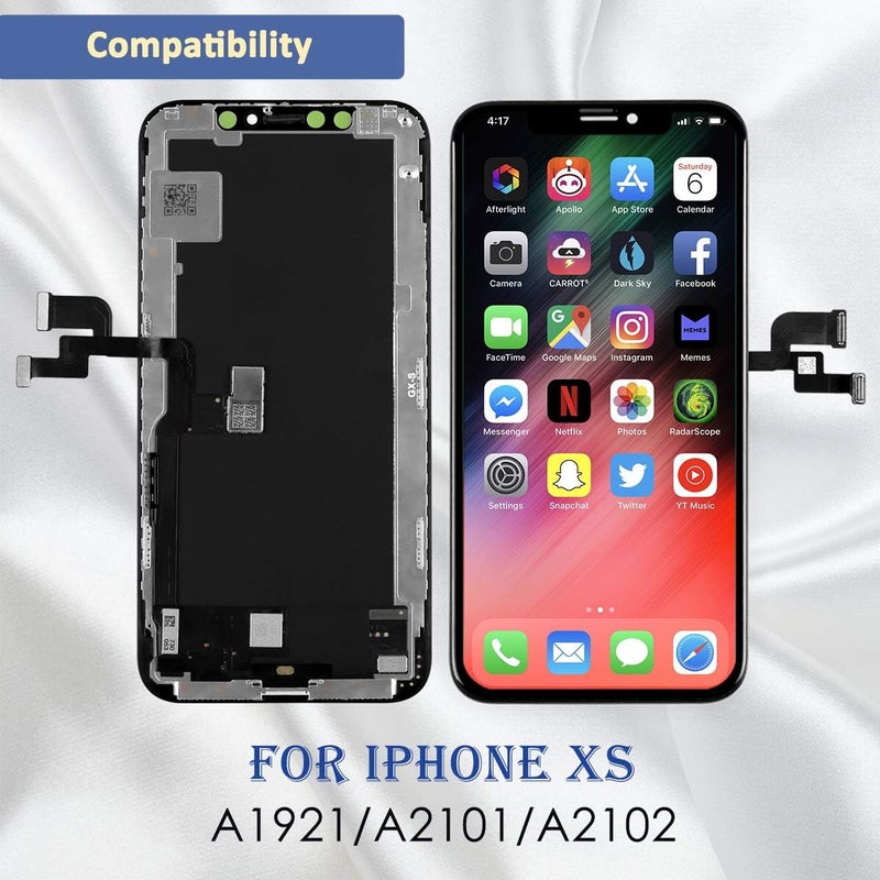 Yodoit for iPhone XS LCD Screen Replacement Display 3D Touch Digitizer with Repair Tool Kit, Screen Protective Film - Image 2