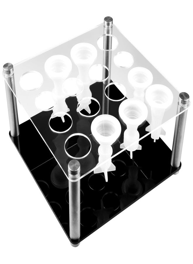 Endoto Chess Piece Holder, Metal Holder for Chess Silicone DIY Molds, 16 Holes for Silicone Molds Accessories for Making Game Kit Set 6.5 x 6.5 x 3.3 Inches(1 Pack) - Image 1