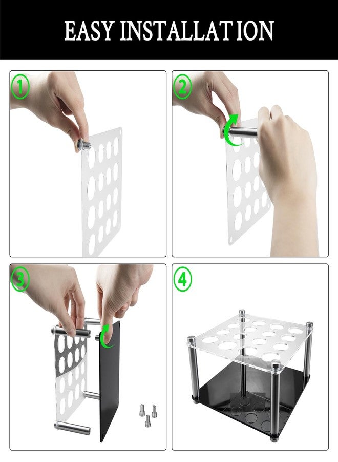 Endoto Chess Piece Holder, Metal Holder for Chess Silicone DIY Molds, 16 Holes for Silicone Molds Accessories for Making Game Kit Set 6.5 x 6.5 x 3.3 Inches(1 Pack) - Image 4