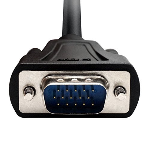 DTech 3 Feet SVGA VGA Computer Monitor Cable Male to Male Supports 1080p High Resolution (1 Meter, Black) - Image 2