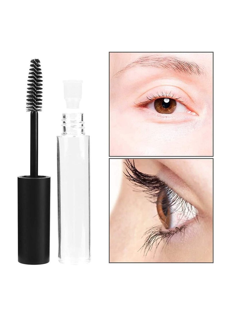 SYOSI - Black Fiber Lash Extension Mascara 3ml Empty Tube Wand Eyelash Cream Container Bottle with 3 Funnels Transfer Pipettes - Image 1