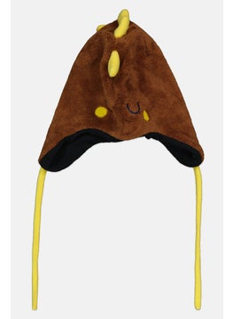 Dp Am Toddlers Boy Textured Beanie, Brown Combo  - Image 1