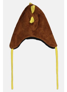 Dp Am Toddlers Boy Textured Beanie, Brown Combo  - Image 2