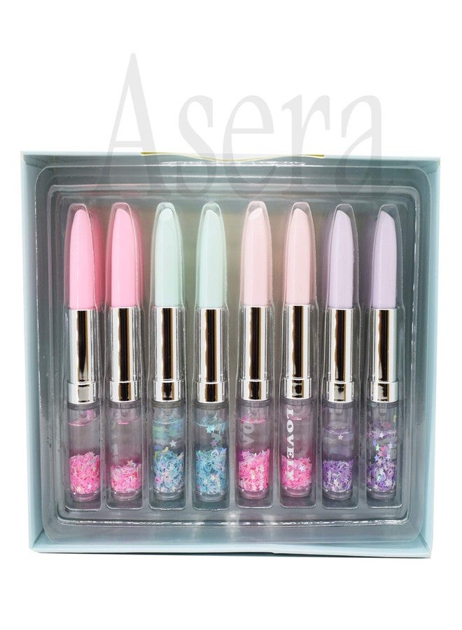 Asera Lipstick Shape Ink Gel Pen with Glitter/Sparkle for Children Gift Stationery Supplies Birthday Return Gifts for Kids Set of 12 Pcs - Image 4
