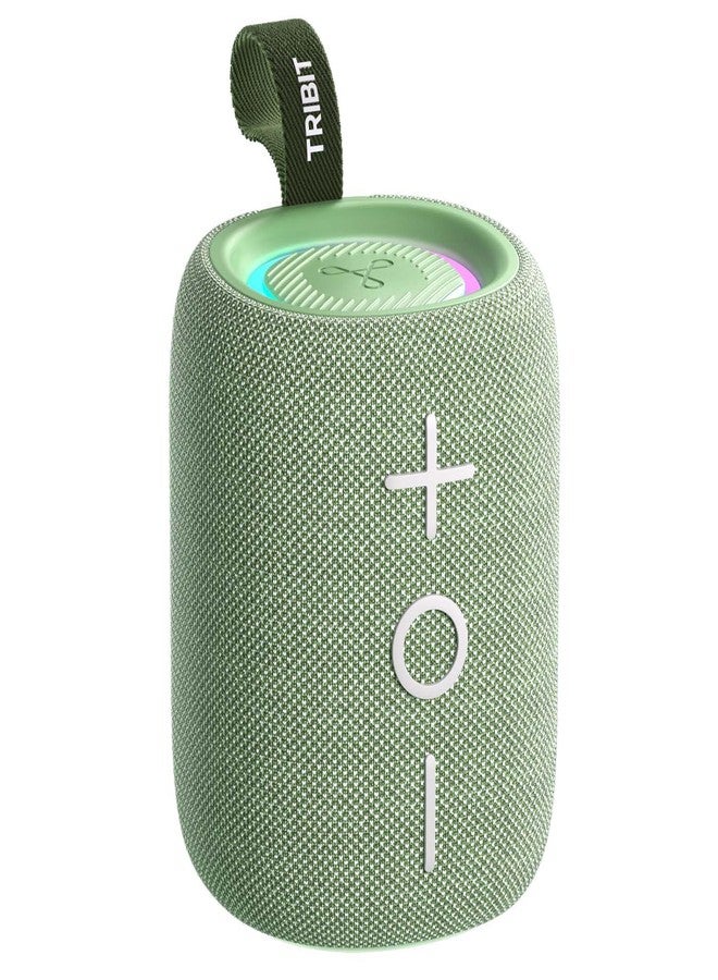 تريبيت مكبر صوت بلوتوث Tribit StormBox Mini+ بقوة 12 واط، صوت محيطي 360 درجة، 12 ساعة تشغيل، بلوتوث 5.4، مقاوم للماء بمعيار IPX7، إضاءة LED، معادل صوت مخصص، اقتران TWS، منفذ USB-C، يدعم ترميز AAC/SBC، محمول للاستخدام المنزلي/الخارجي/السفر، صديق للبيئة - Image 1