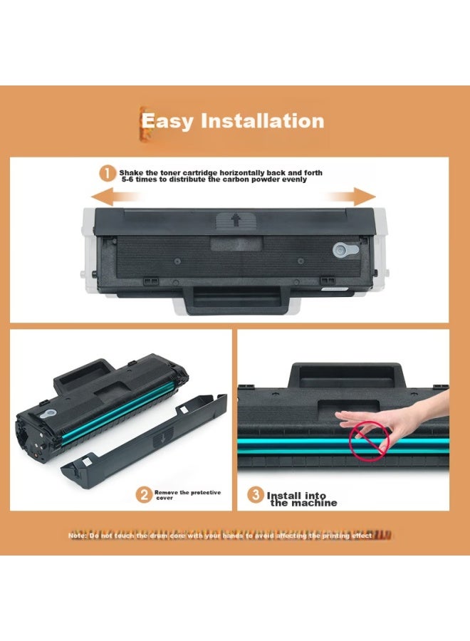Fusica 136w Toner Cartridge, 110a Toner Cartridge, Compatible With Hp Original 136w Toner Cartridge, Hp Laser Mfp 136a Toner Cartridge, 108a 136nw 136wm Ink Cartridge Printer High Capacity Black - Image 3