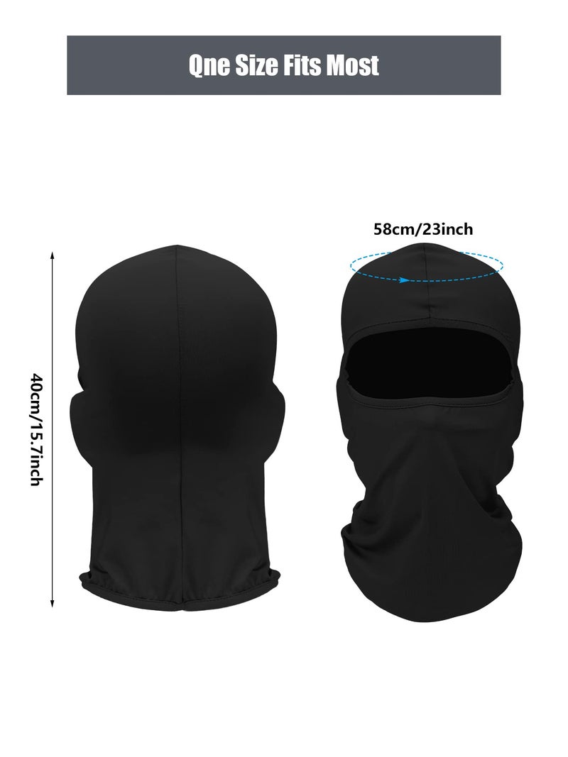 SATINIOR 6 Pcs Ski Mask Cover Balaclava Full Face Mask Winter Face Cover UV Windproof Balaclava for Men Women Outdoor Sports(Black,Classic Style) - Image 2
