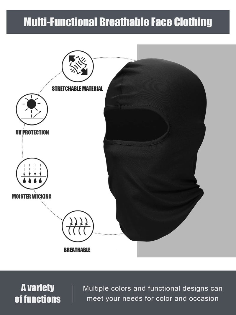 SATINIOR 6 Pcs Ski Mask Cover Balaclava Full Face Mask Winter Face Cover UV Windproof Balaclava for Men Women Outdoor Sports(Black,Classic Style) - Image 3
