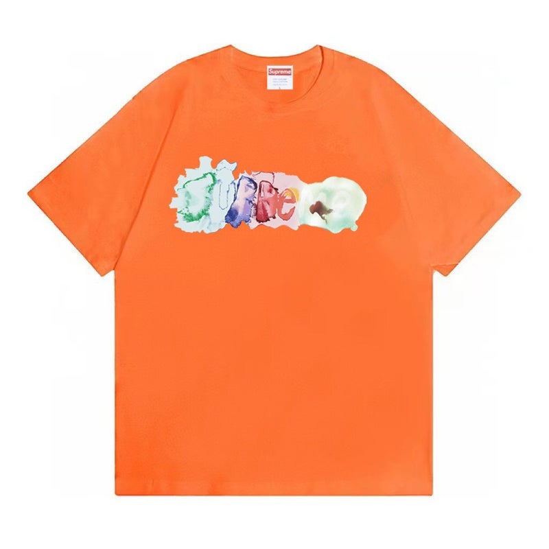 Heavyweight cross-border American fashion Supreme letter print T-shirt BOX round neck short-sleeved men and women loose casual T-shirt for men and women - Image 2