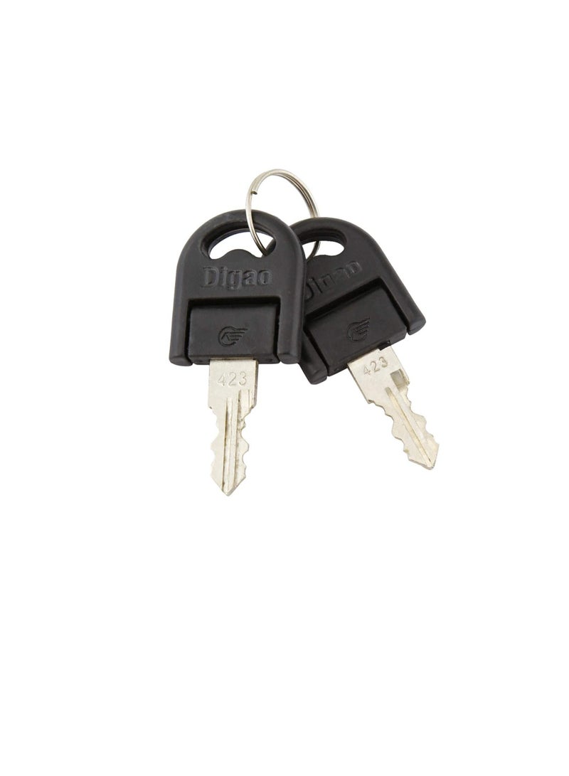 Double Turn, Chrome Plated Drawer Lock, 32mm, Steel - Image 3