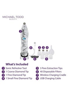 MICHAEL TODD BEAUTY Michael Todd Beauty - Sonicrefresher - Wet/Dry Microdermabrasion & Pore Extraction System with MicroMist Technology  - Image 2