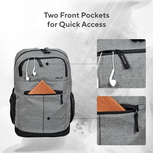 ASUS AP1601 Laptop Bag, 18L Storage capcity Backpack, Suitable for 16-inch Laptop (Grey) - Image 4