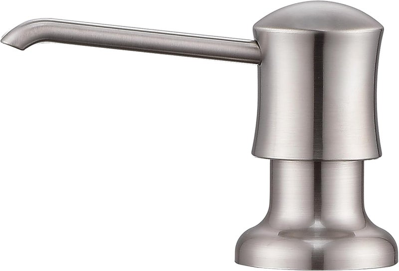 Ultimate Unicorn Soap Dispenser for Kitchen Sink Brushed Nickel, Built-in and Refill-from-Top Design with Liquid Hand & Dish Soap Bottle - Image 1