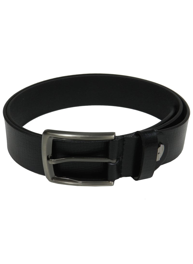 LAVERI LEATHER GENUINE LEATHER 35MM FORMAL AND CASUAL BLACK BELT FOR MENS - Image 1