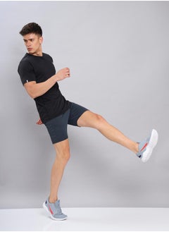 Technosport Crew Neck Logo Detail Slim Fit T-Shirt by Styli  - Image 4