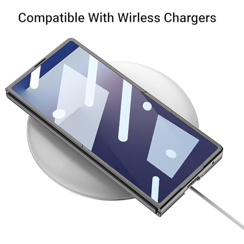 Kapa Nylon Fabric Case Compatible with Magsafe Back Cover for Samsung Galaxy Z Fold7 / Fold 7 | with [Inbuilt Glass] and Wireless Charging Support Full Body Protection Cover (Black) - Image 5
