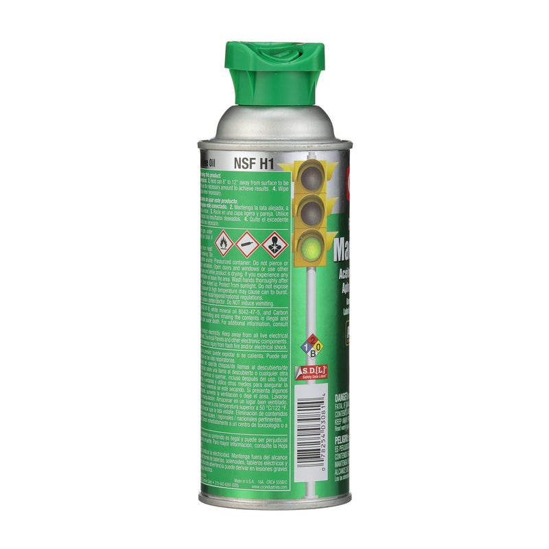 CRC 03081 General Purpose Food Grade Machine Oil Spray, (Net Weight: 11 oz.) 16oz Aerosol,Clear - Image 3