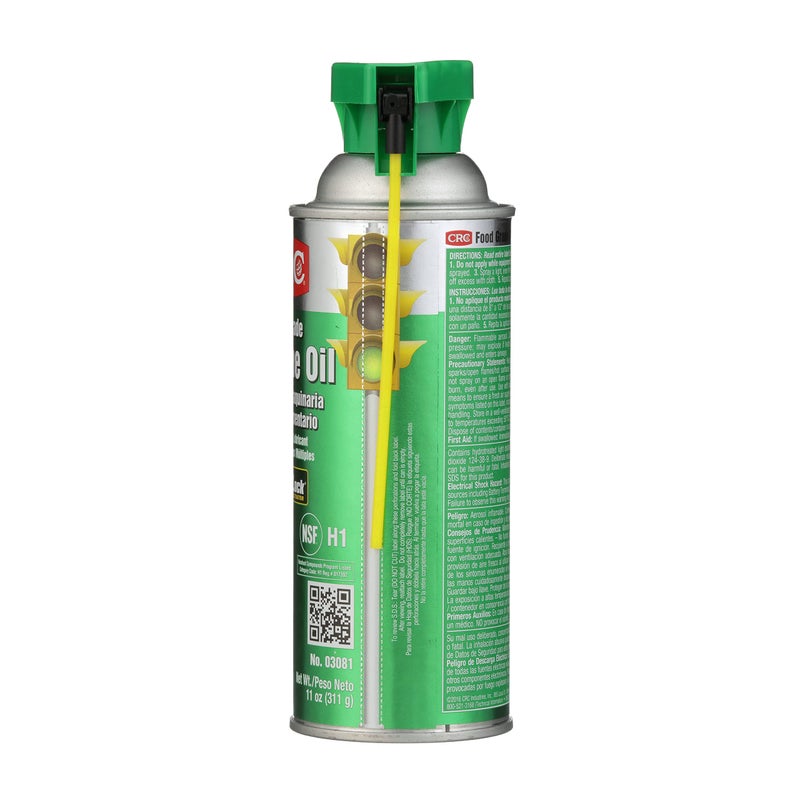 CRC 03081 General Purpose Food Grade Machine Oil Spray, (Net Weight: 11 oz.) 16oz Aerosol,Clear - Image 2