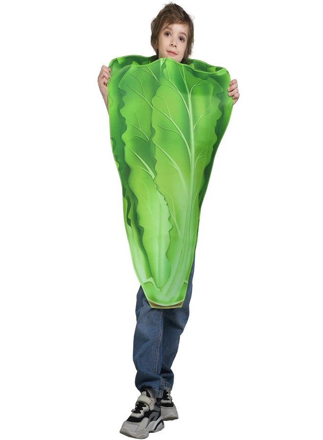DSplay Unisex Kids Lettuce Costume Cosplay Fun Vegetable Apparel Funny Youth Halloween Costumes (3-7 years old) - Image 3