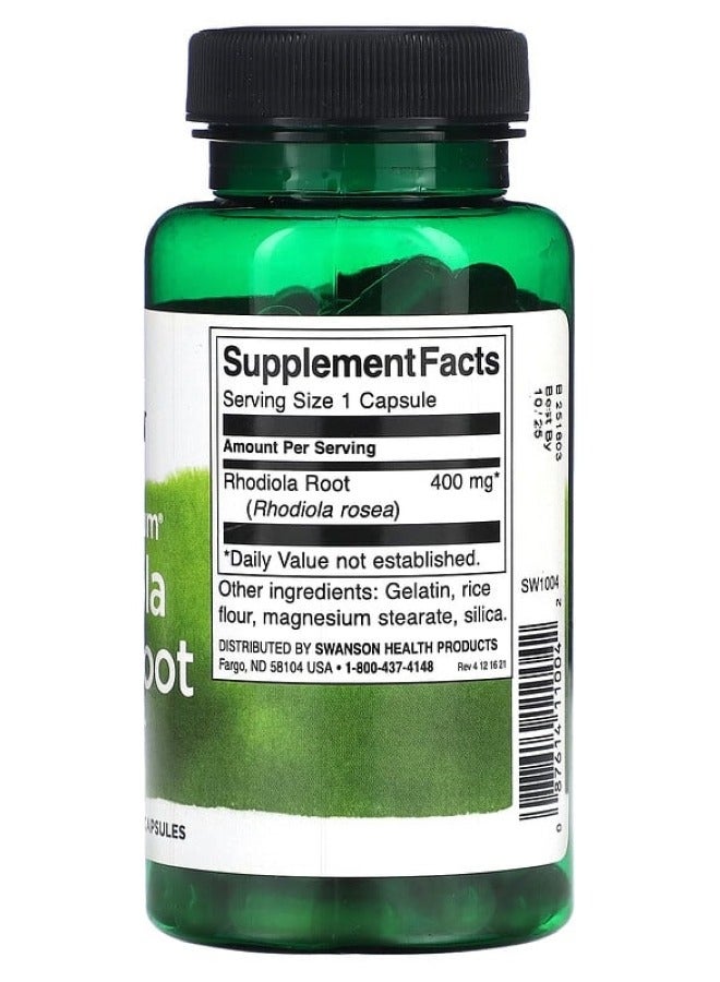 SWANSON Full Spectrum Rhodiola Rosea Root 400 mg 100 Caps  - Image 2
