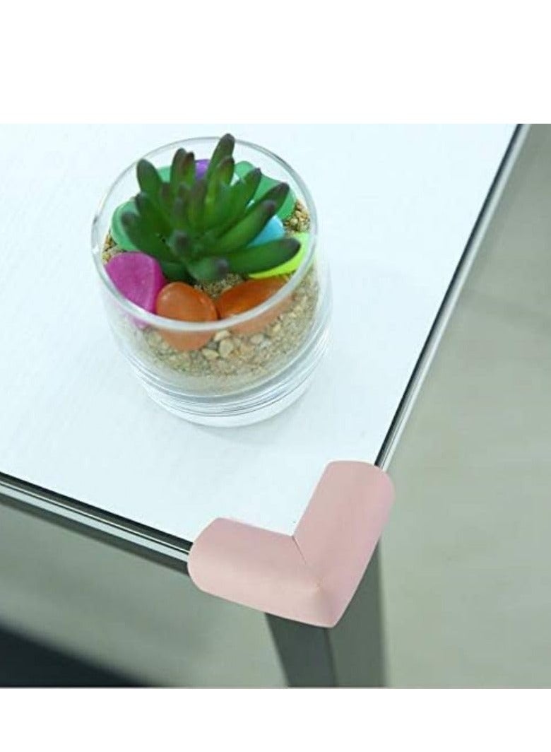 كول بيبي وسادة حماية زاوية طاولة الأطفال ضد الاصطدام، واقي زاوية وردي، 4 قطع - Image 4