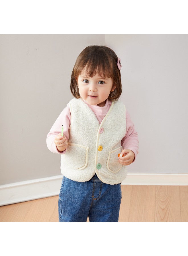 Doodle Home winter Baby Vest - Stylish & Warm Thickened Girls' Sleeveless Jacket, Trendy Kids' Outerwear - Image 3