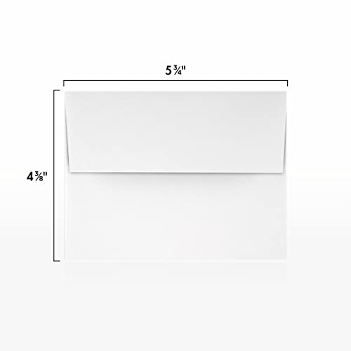 LUXPaper A2 Foil Lined Invitation Envelopes | Peel & Press | 4 3/8" x 5 3/4" | White w/Black LUX Lining | 70lb. Text | 50 Qty - Image 3
