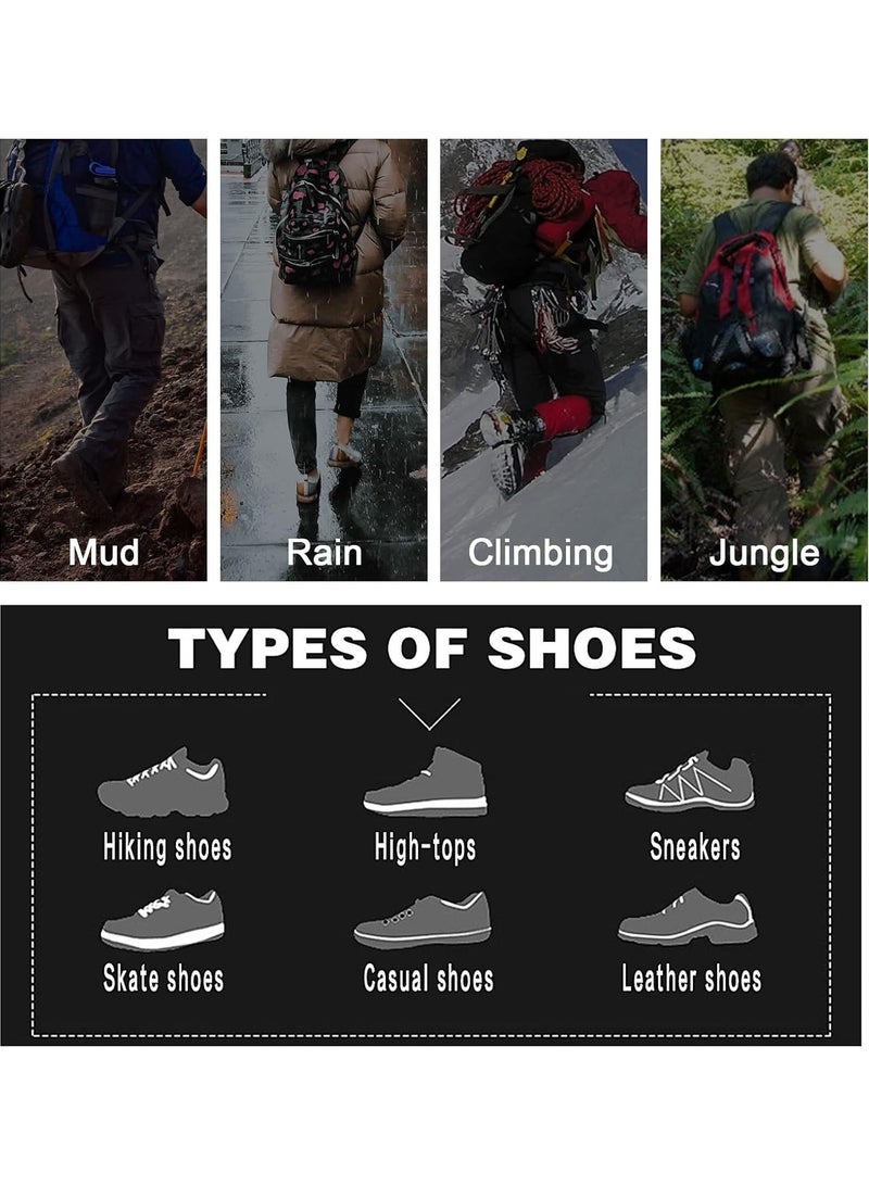 GGOOT Leg Gaiters Fleece Lined Waterproof Adjustable Anti-Tear Snow Boot Gaiters for Outdoor Hiking Skiing - Image 2