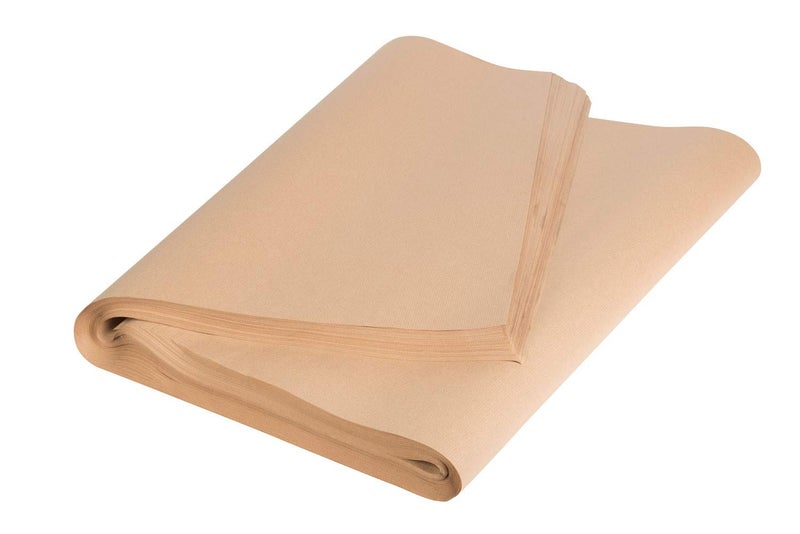 MARKQ [50 Sheets] Kraft Paper Sheets 50 x 75 Brown Gift Wrapping Paper for Shipping Packing Parcel Arts and Crafts - 50 Sheets - 80 GSM - Image 1