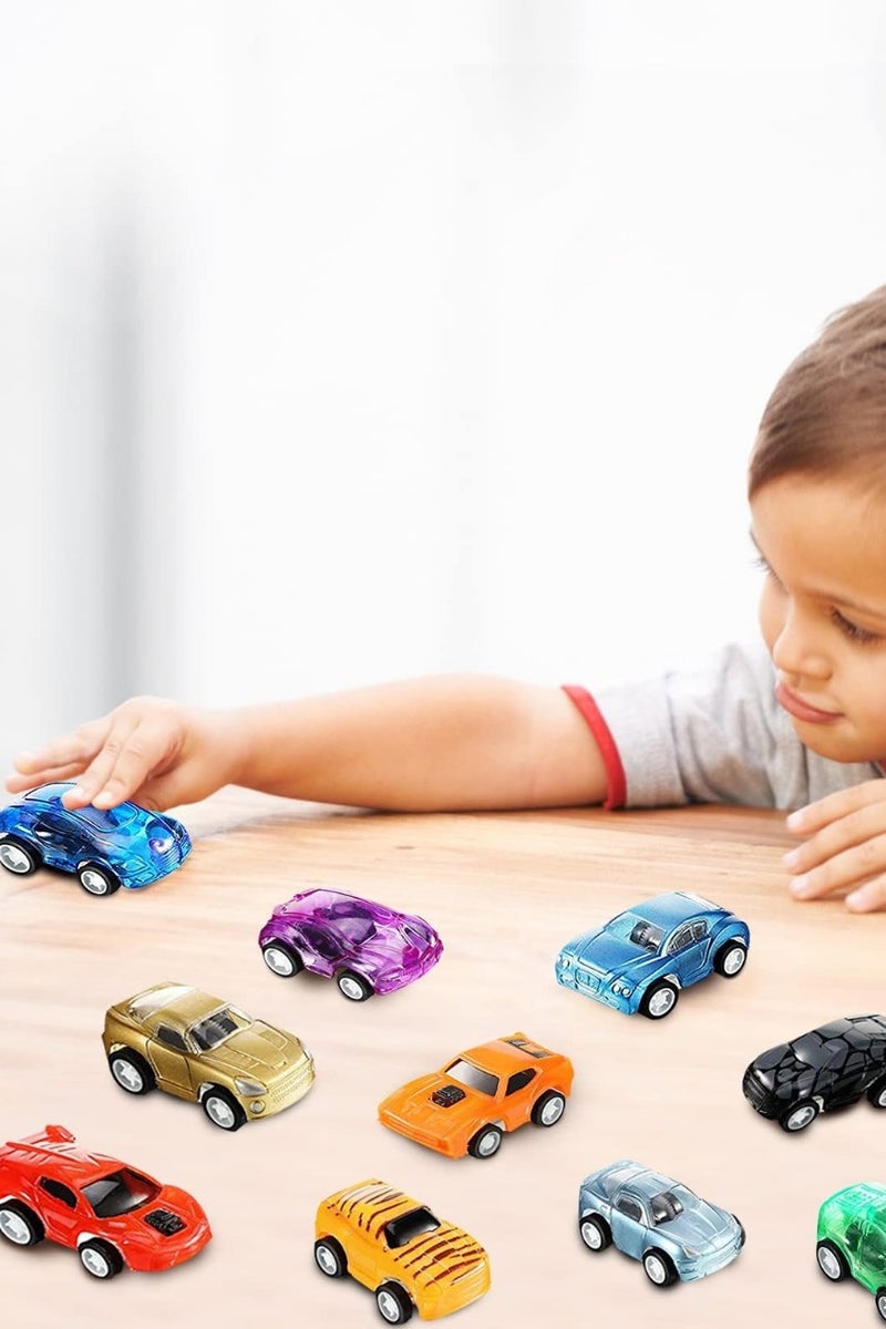 ممز بلانيت مجموعة كبيرة من سيارات السباق وسيارات الشرطة المعدنية المصغرة50 قطعه، تأتي في صندوق تخزين بلاستيكي محمول، مثالية كهدية للأطفال ومحبي السيارات وهواة الجمع._ العاب اطفال - Image 4