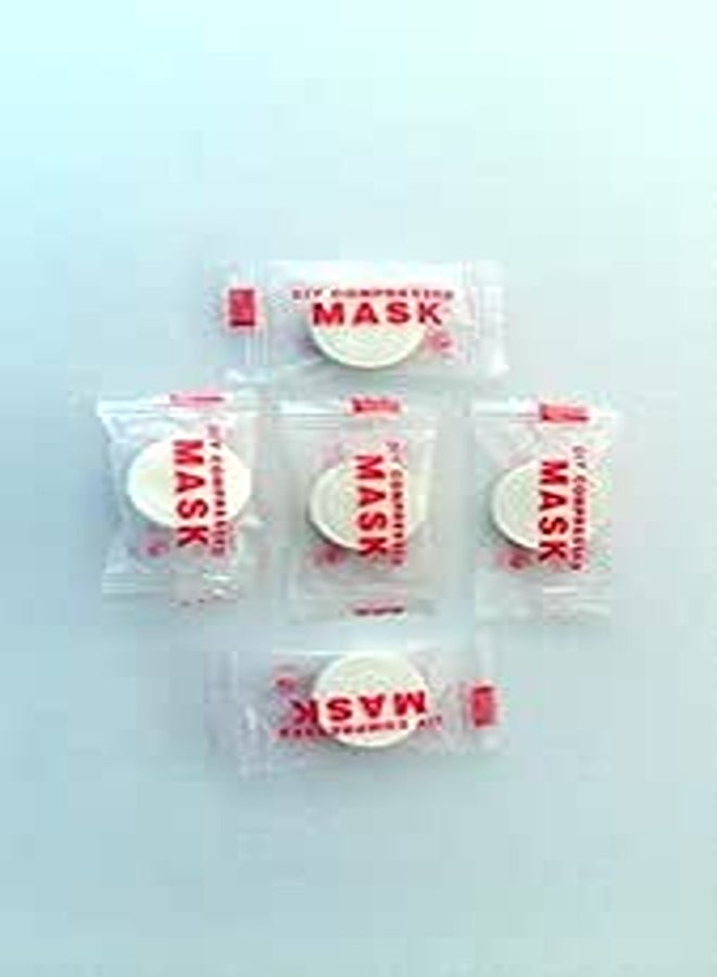 A piece of pressed cotton placed in any type of mask so absorb the mask and then put it on the face - the cotton is suitable for all skin types 10 pieces