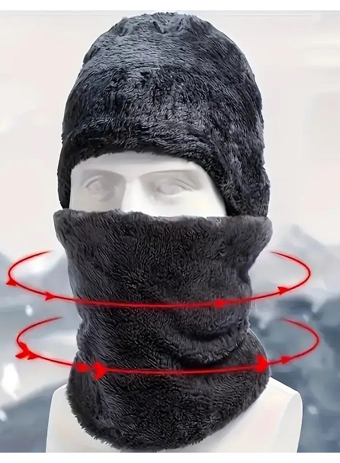 Generic Winter Warmth Set of 4 Pieces Padded Hat, Neck Covering, Thermal Gloves, and Non-Slip Socks - Ultimate Cold Weather Protection for Outdoor Adventures - Image 4