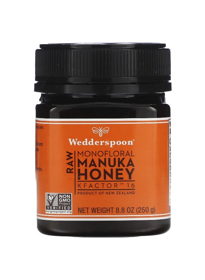 Wedderspoon, Raw Monofloral Manuka Honey, KFactor 16, 8.8 oz (250 g) (Packaging may vary) - Image 1