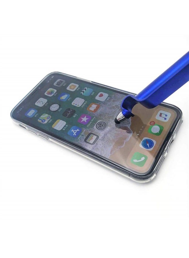SITAKE Stylus Pen, SITAKE 12 Pcs Multifunctional 3 in 1 Phone Holder + Capacitive Stylus + Ballpoint Pens, Mobile Phone Stand Stylus Pens for All Touch Screen Device, Phones, Tablet and Computer (Style 2) - Image 1