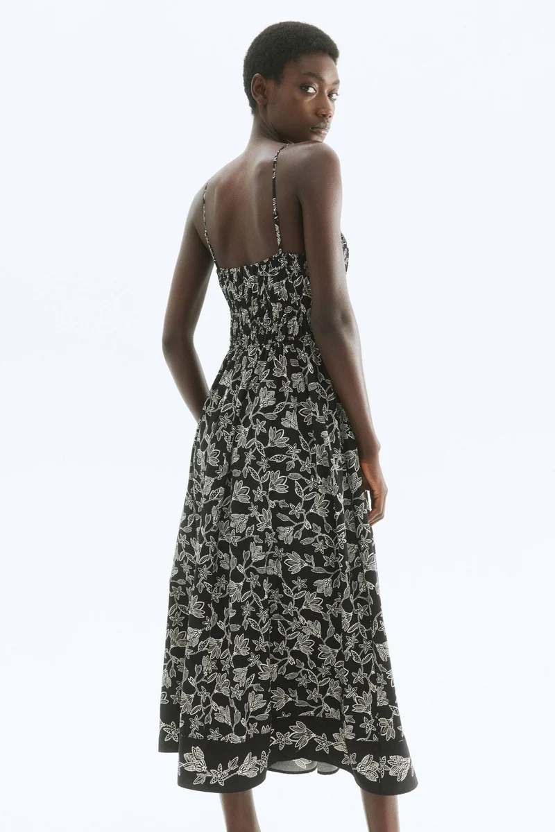 اتش اند ام فستان قطني بشرائط