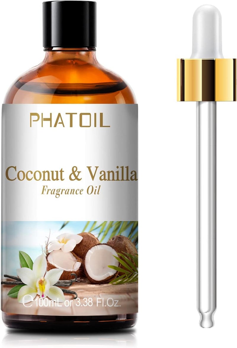 Coconut Vanilla Fragrance Oil 100ml for Aromatherapy