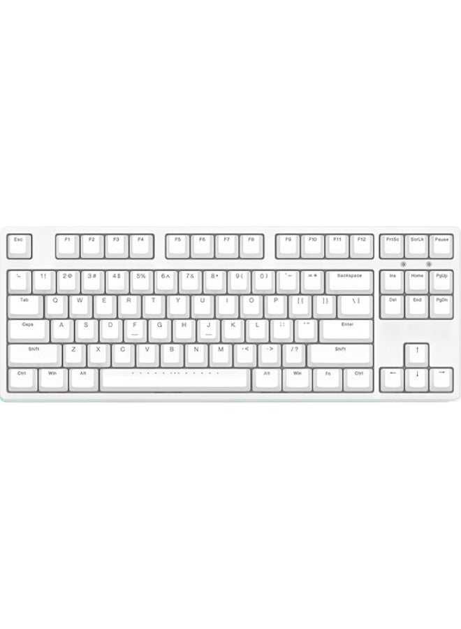 Ikbc C87 Keyboard, Mechanical Keyboard, Cherry Mechanical Keyboard, Computer Office Keyboard, White, Wired, Brown Switch - Image 1