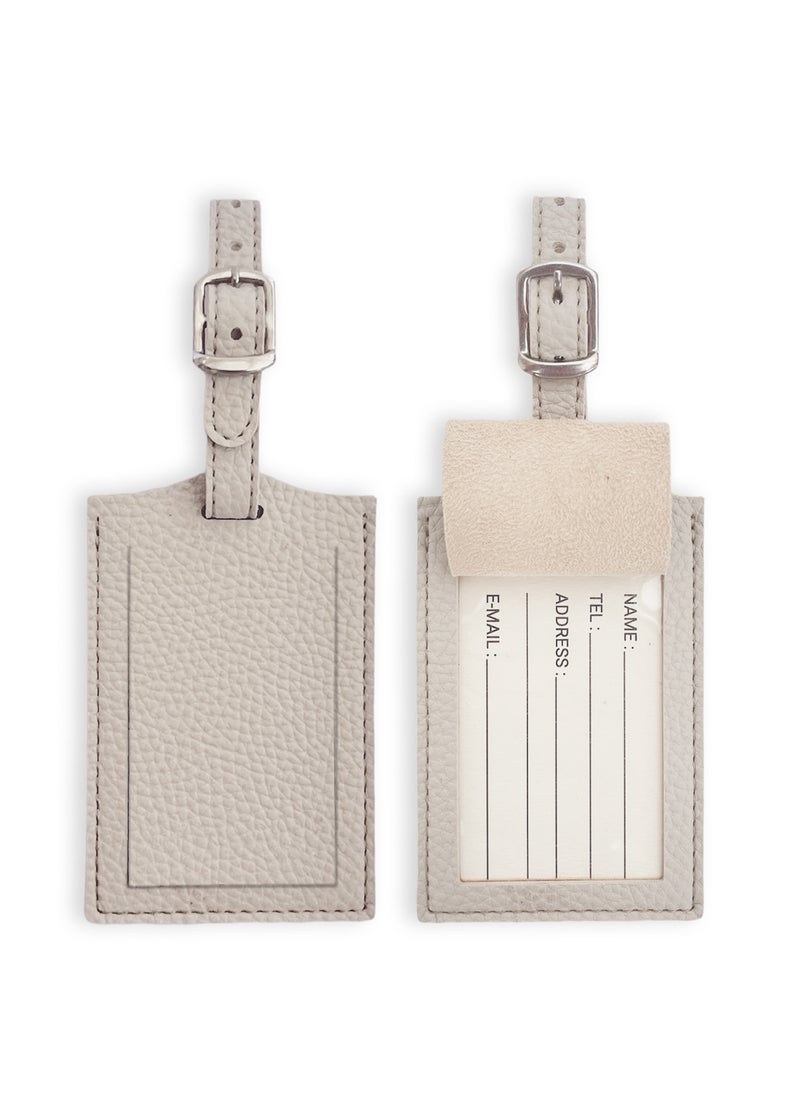 Luggage Tag Leather – Luggage Tags for Suitcases | Travel Tags for Luggage | Suitcase tags | Leather Luggage Tags | Travel Gifts (Set of 2 | Camel)