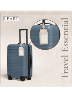 LeArt Luggage Tag Leather – Luggage Tags for Suitcases | Travel Tags for Luggage | Suitcase tags | Leather Luggage Tags | Travel Gifts (Set of 2 | Camel)  - Image 2