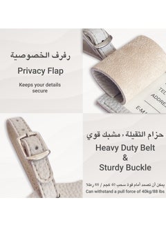 LeArt Luggage Tag Leather – Luggage Tags for Suitcases | Travel Tags for Luggage | Suitcase tags | Leather Luggage Tags | Travel Gifts (Set of 2 | Camel)  - Image 4