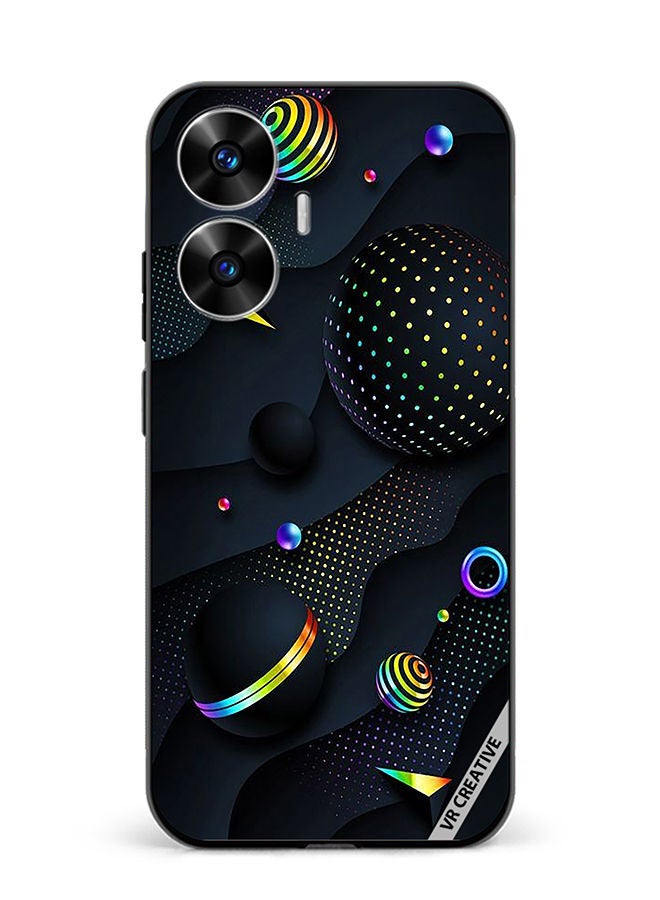 VR CREATIVE Protective Case Cover For Realme C55 Retro Design  Multicolour - Image 1