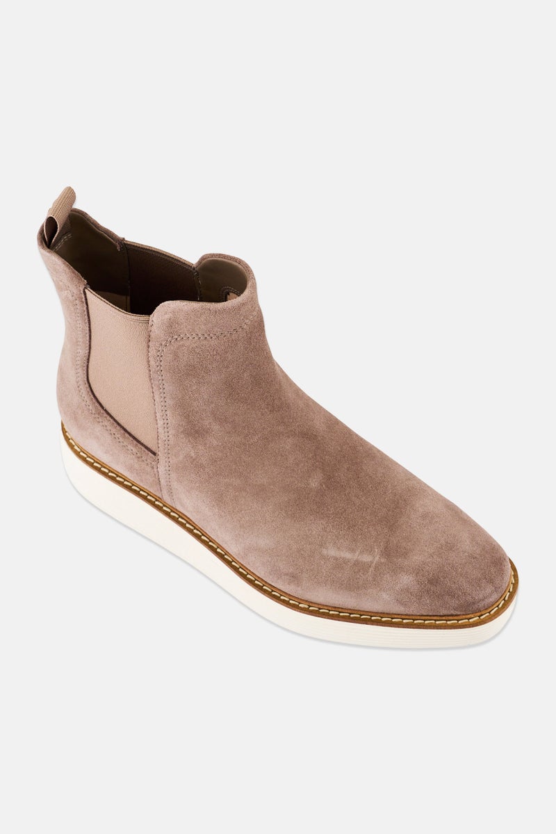 COLE HAAN Women Original Grand Platform Chelsea Slip On Boots, Grey - Image 1