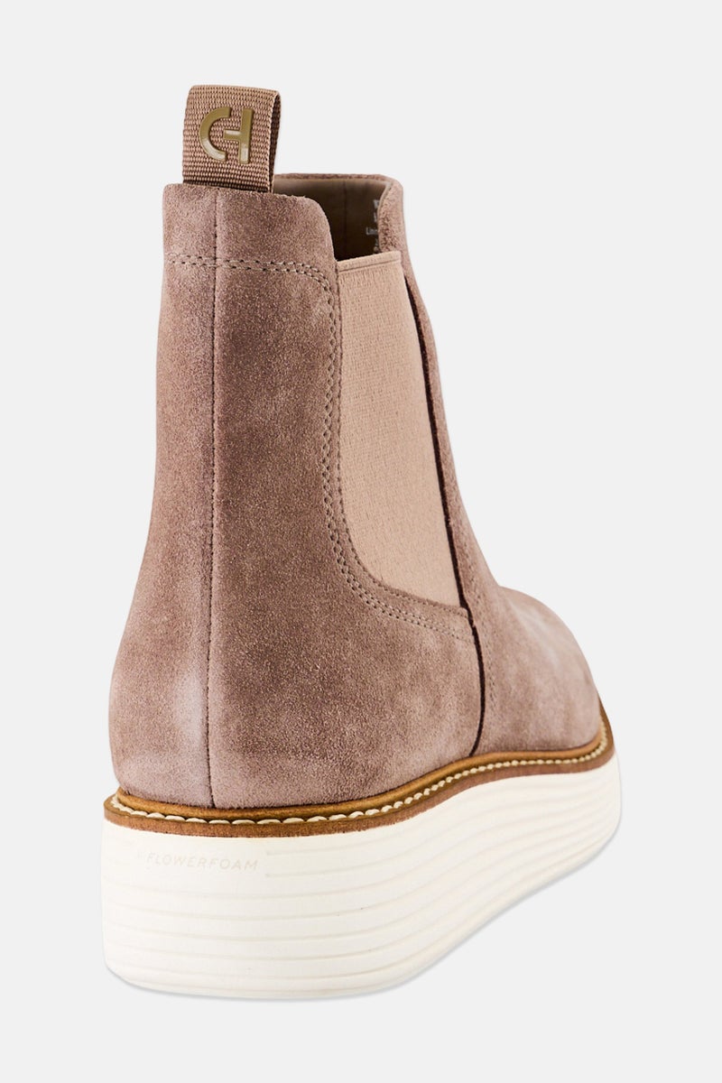 COLE HAAN Women Original Grand Platform Chelsea Slip On Boots, Grey - Image 2