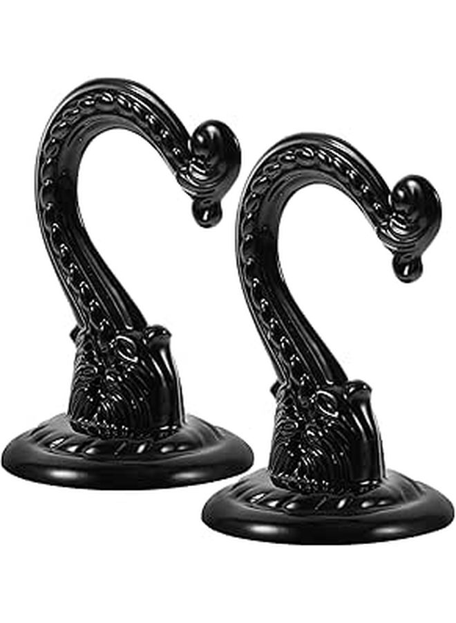 Foldable Ceiling Hooks Heavy Duty Zinc Alloy Hardware for Hanging Plants Home Storage 2pcs - Image 1