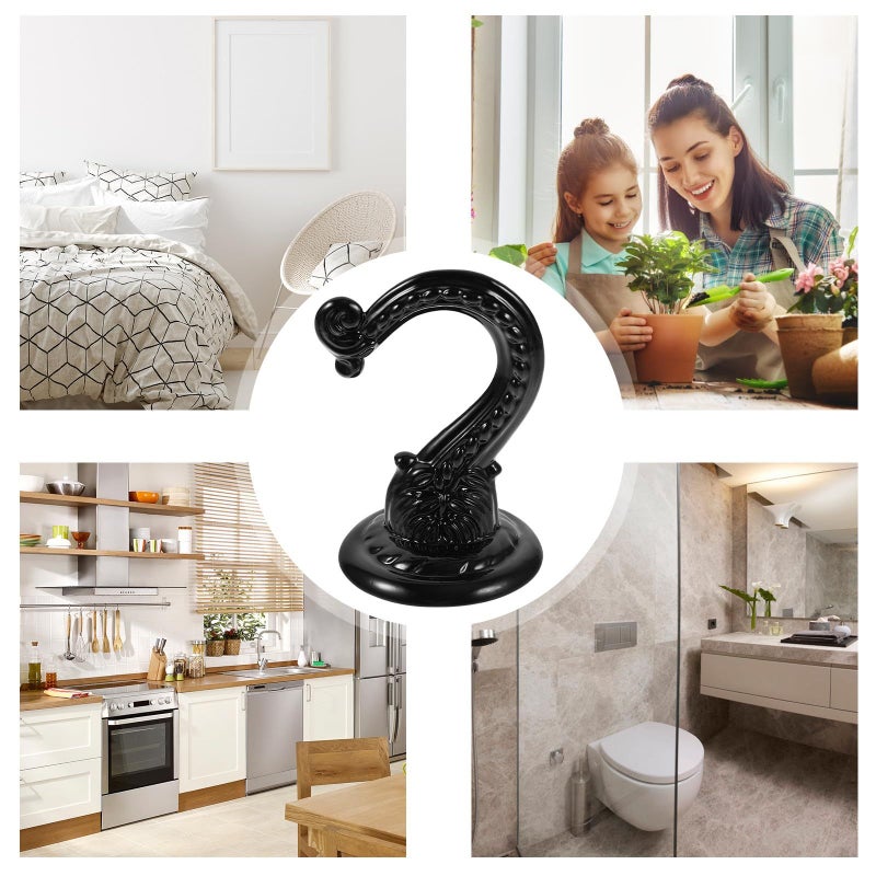 Foldable Ceiling Hooks Heavy Duty Zinc Alloy Hardware for Hanging Plants Home Storage 2pcs - Image 4