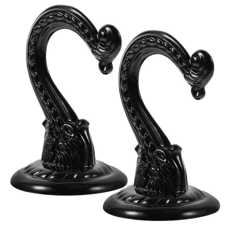 Foldable Ceiling Hooks Heavy Duty Zinc Alloy Hardware for Hanging Plants Home Storage 2pcs - Image 2