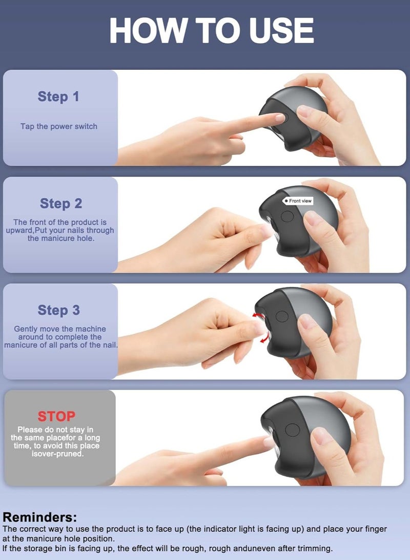 جونيس الكهربائية تلقائية الأظافر المقاطعة مع الضوء - Image 4